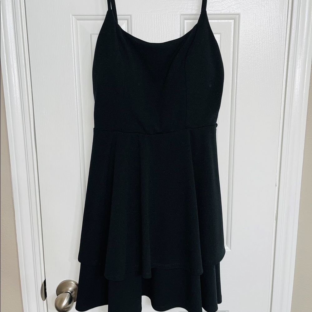 Francesca’s size M black spaghetti strap dress